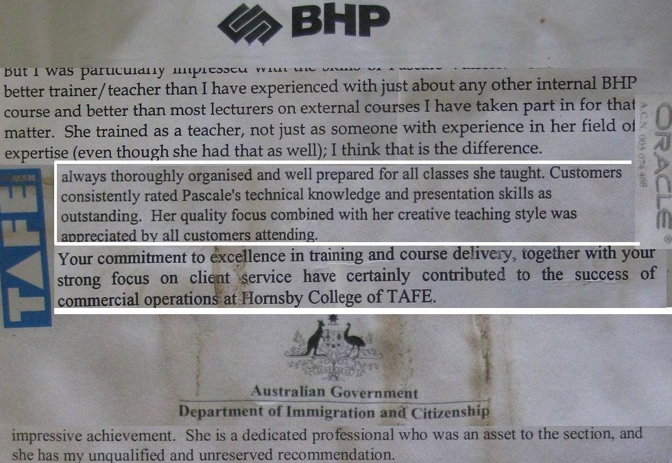 picture of testimonials extracts